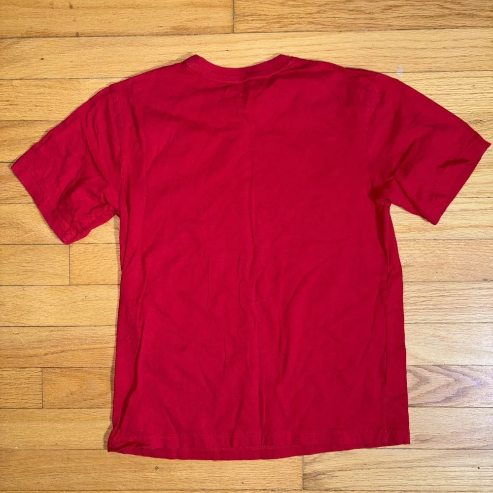 Children's Place Boys Large 10/12  T-shirts Blue Shark And‎ Plain Red